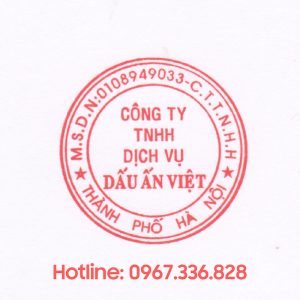 Khắc con dấu doanh nghiệp - Công Ty TNHH Dịch Vụ Dấu ấn Việt